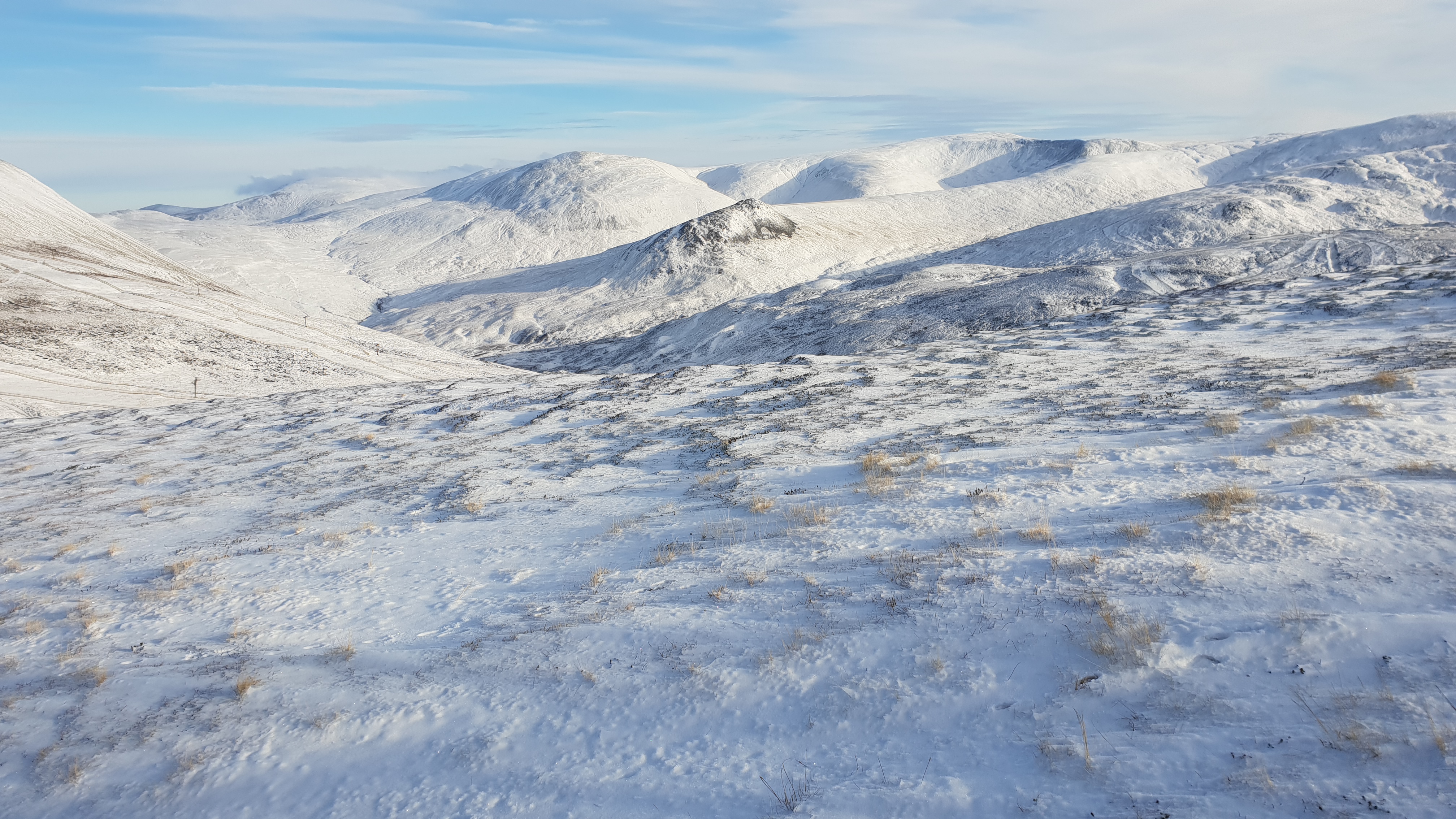 Snow on the hills!