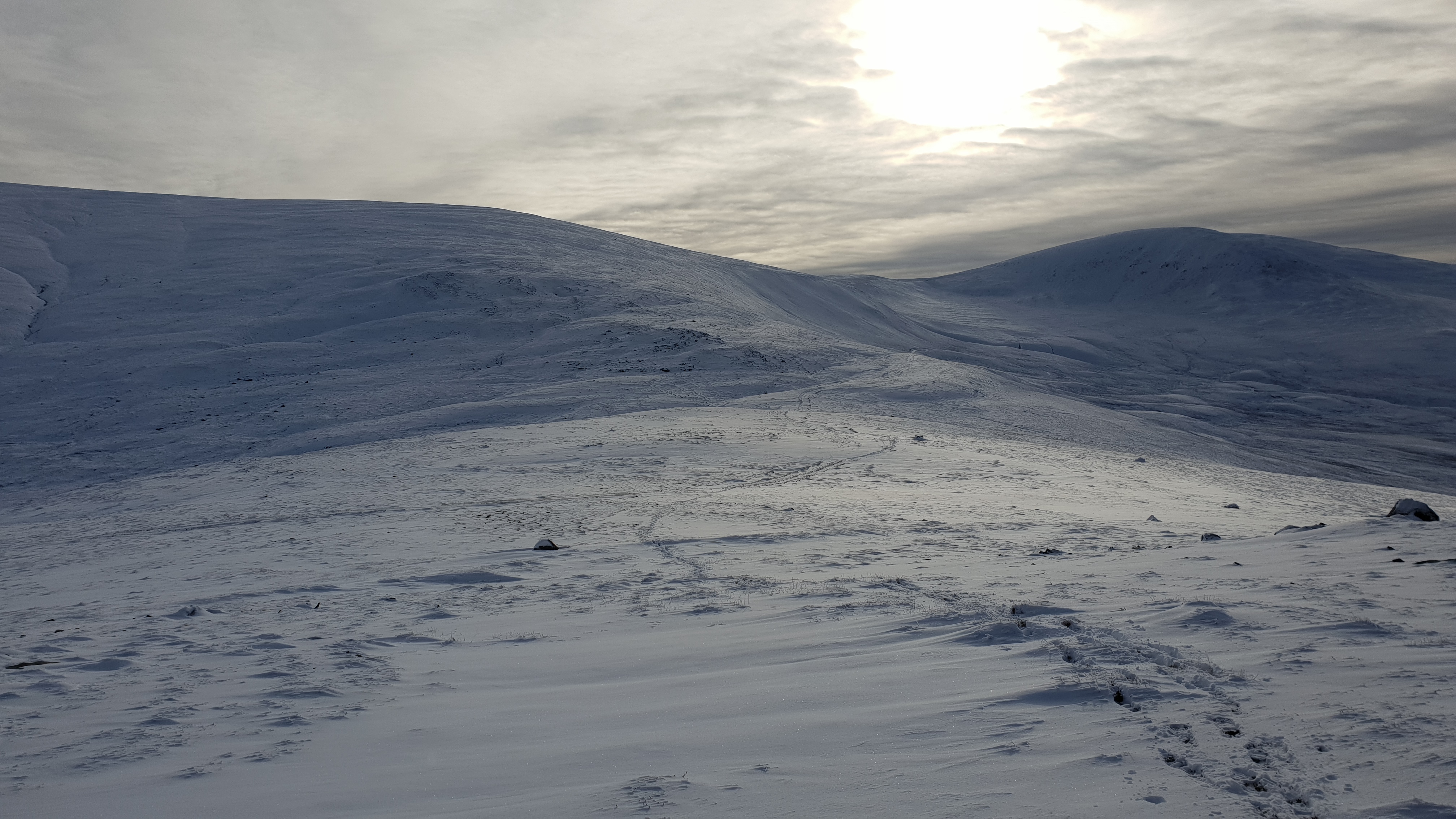 Off to the West Drumochter Hills.